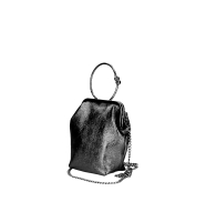 Geanta clutch de ocazie cu lant piele naturala Dama Bronz