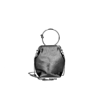 Geanta clutch de ocazie cu lant piele naturala Dama Bronz