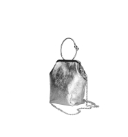 Geanta clutch de ocazie cu lant piele naturala Dama Bronz
