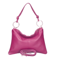 Geanta de mana piele naturala Dama Fucsia