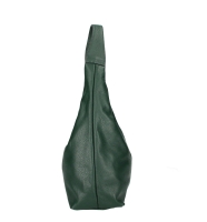 Geanta de umar piele naturala Dama bottle-Verde
