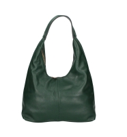 Geanta de umar piele naturala Dama bottle-Verde