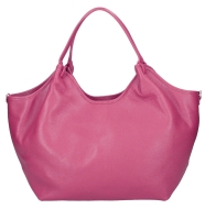 Geanta piele naturala de mana Dama Fucsia