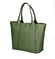 Geanta piele naturala de mana Dama Oliv-Verde