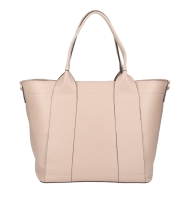 Geanta piele naturala de mana Dama powder-Roz