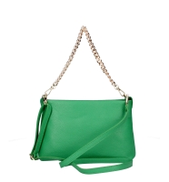 Geanta plic eleganta piele naturala Small cu lant Dama Inchis-Maro