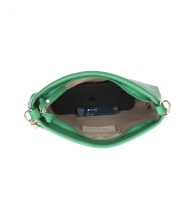 Geanta plic eleganta piele naturala Small cu lant Dama Inchis-Maro