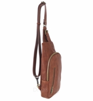 Geanta tip borseta piele naturala unisex Dama Inchis-Maro