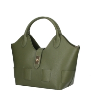 Genti mana piele Dama Oliv-Verde