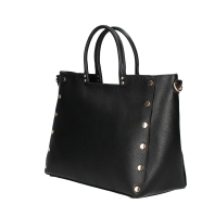 piele Handbags with studs Dama Negru