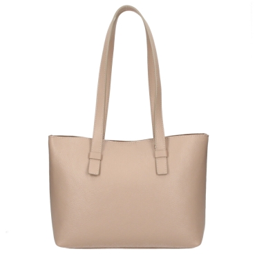 Geanta de mana piele naturala Dama powder-Roz