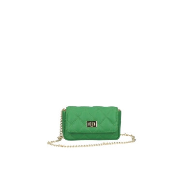 Geanta piele naturala de mana Mini Dama Verde