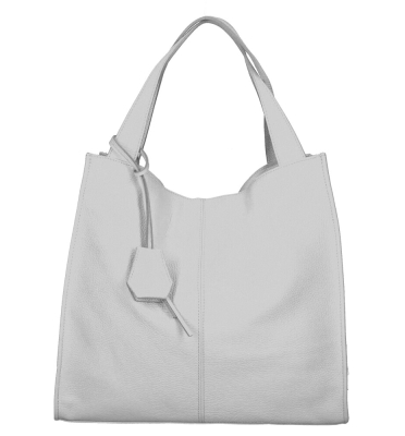 Maxi Handbag Dama Alb-Gri