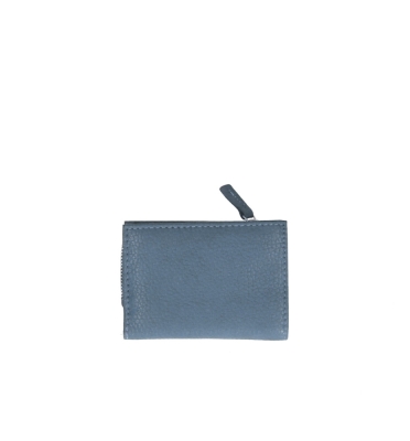 Portofel de chei piele moale card/ Albastru