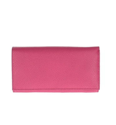 Portofel piele naturala Fucsia