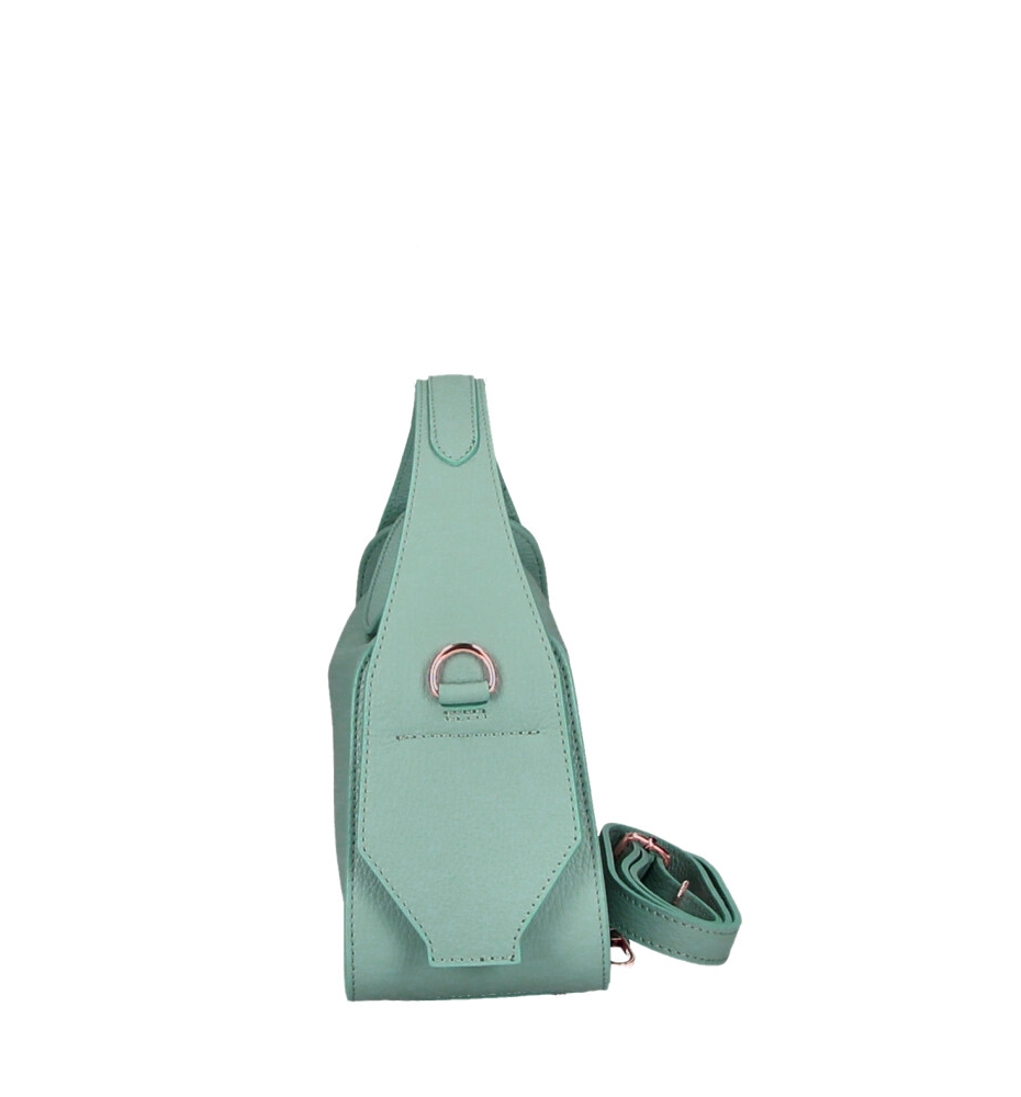 Geanta de mana piele naturala Dama Verde-Menta