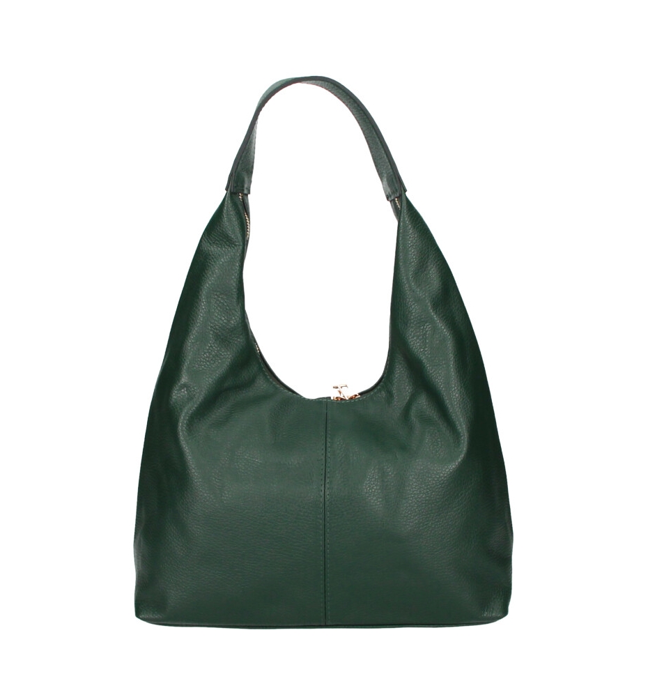 Geanta de umar piele naturala Dama bottle-Verde