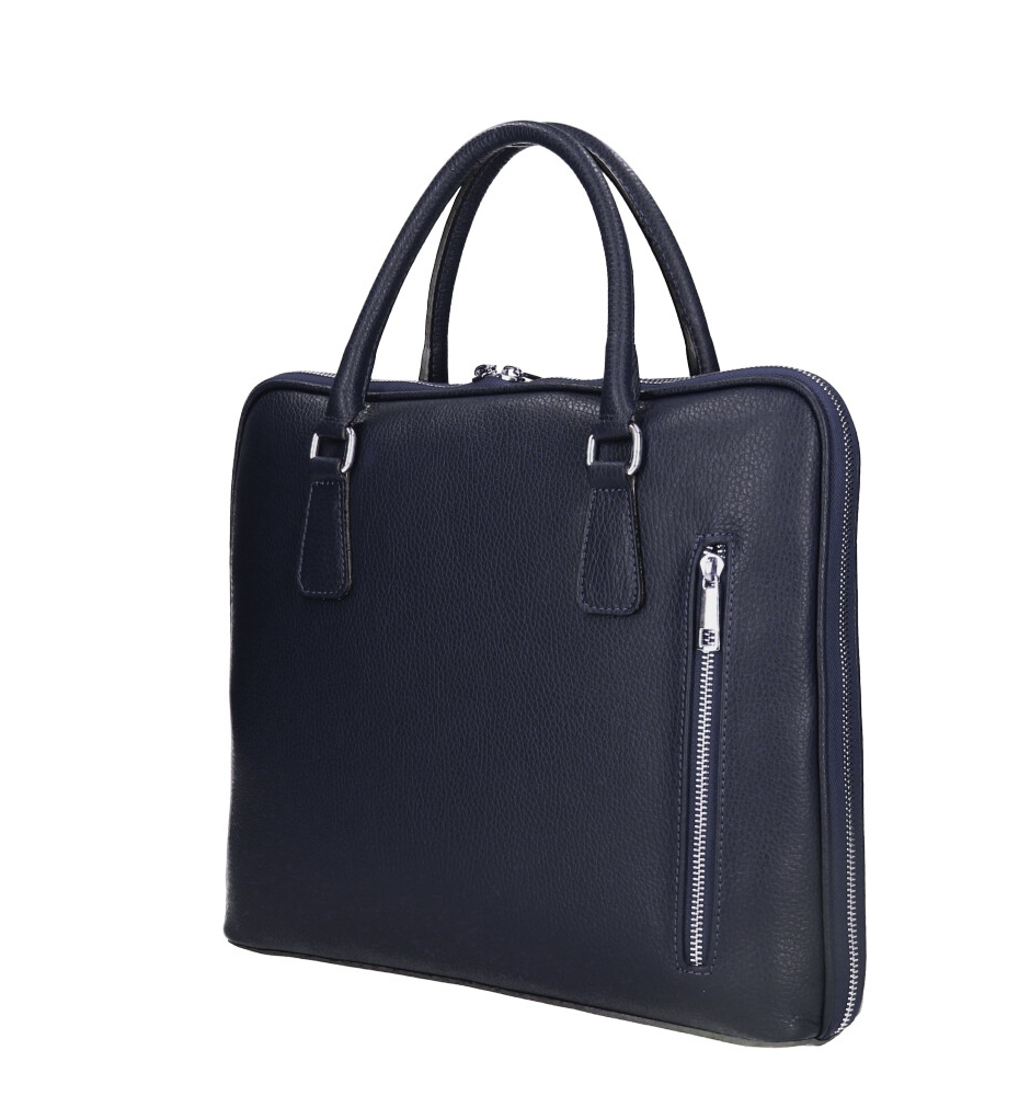 piele unisex Laptop bag Dama Albastru-Bleumarin