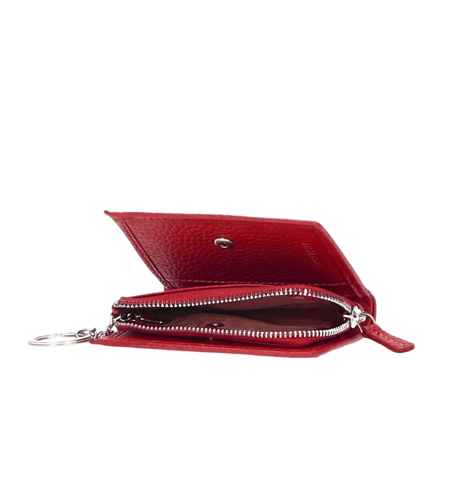 Portofel de chei piele moale card/ Inchis-tan