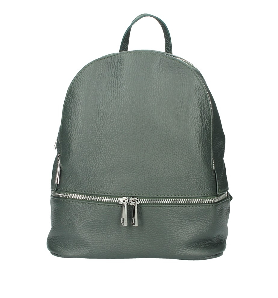 Rucsac din piele naturala Dama bottle-Verde