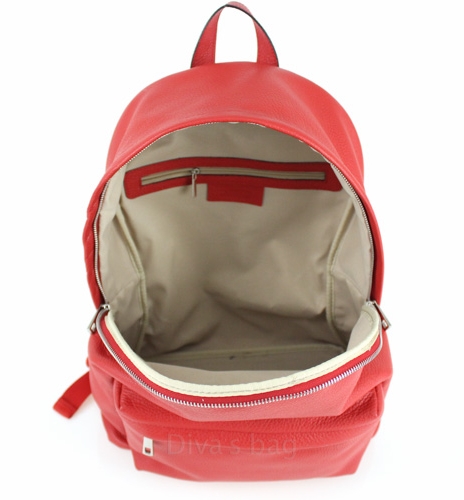 Rucsac maxi piele naturala Dama powder-Roz